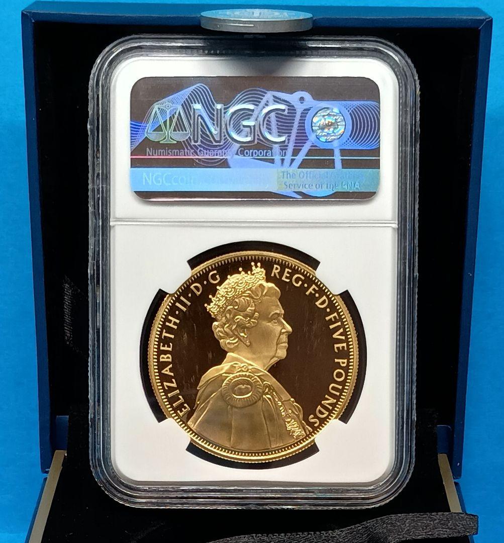 2012 イギリス ダイヤモンドジュビリー £5 銀貨 NGC PF69UC