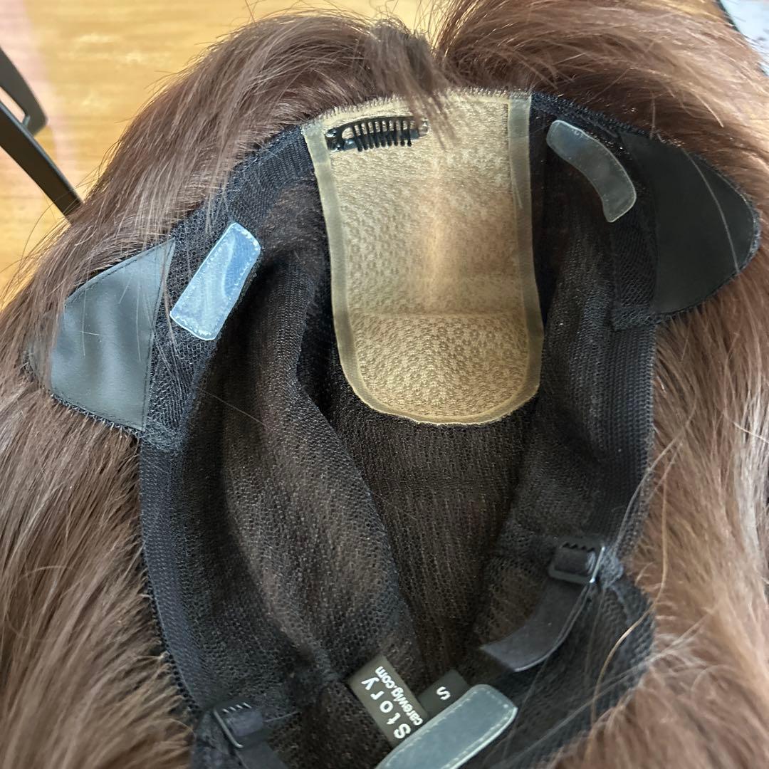 ダークブラウン ショートウィッグ 前髪あり