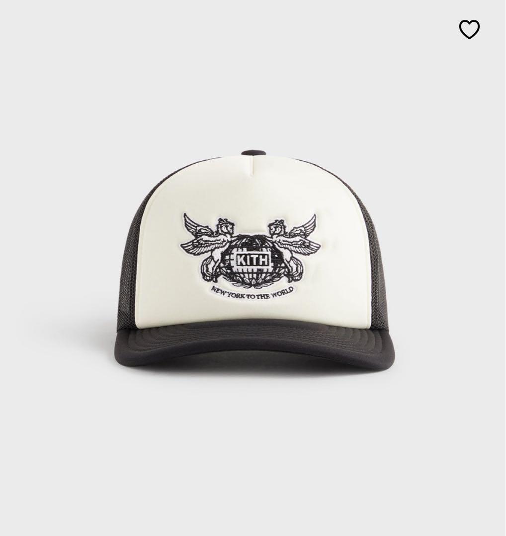 KITH トラッカーキャップ ホワイト/ブラック