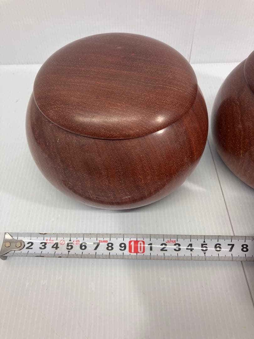 A【碁石セット】囲碁 蛤 貝 木製 趣味 遊び　木箱入り