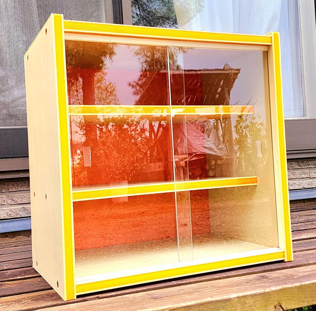 昭和レトロ】レトロポップ/飾り棚_ショーケース(オレンジ)