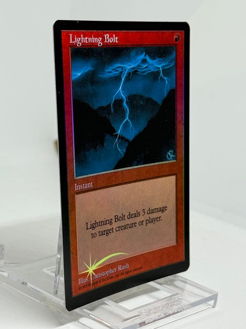 【Foil】《稲妻/Lightning Bolt》(ジャッジ褒賞)旧枠③