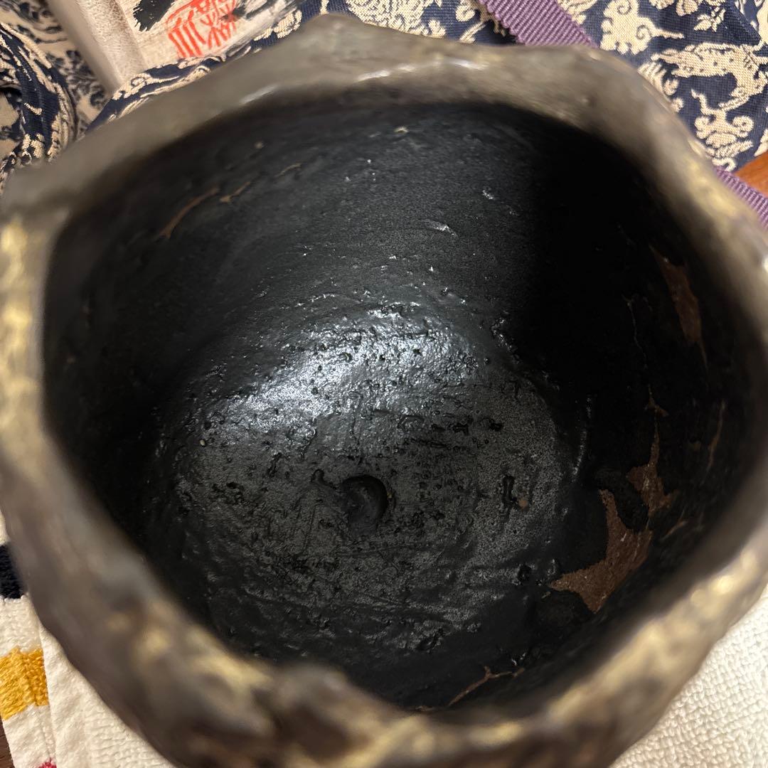 池田省吾 黒金彩茶碗 抹茶茶碗 ikeda shogo