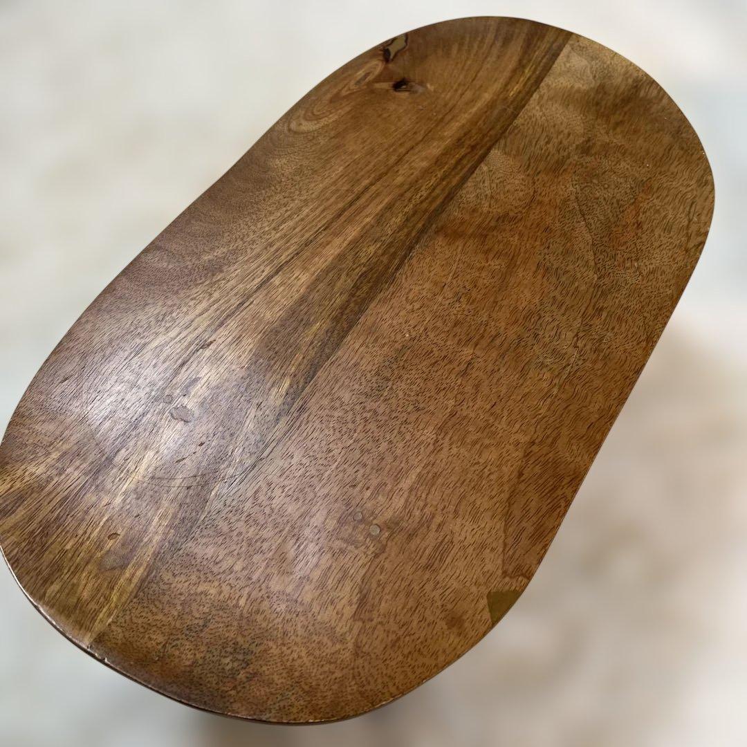 ZARA木製オーバルスツール