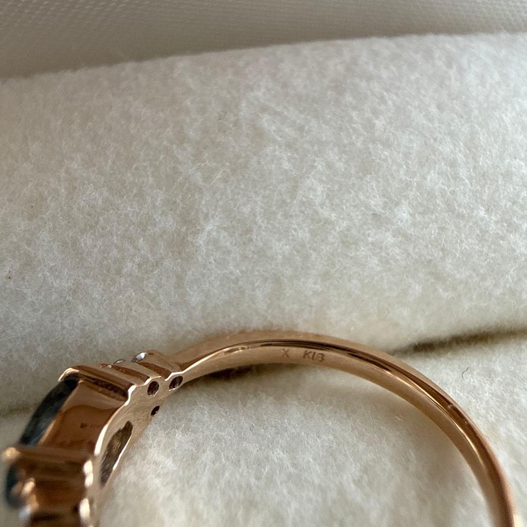 期間限定値下げ　BIZOUX ビズー　アクアマリン K18リング　フラヴィ