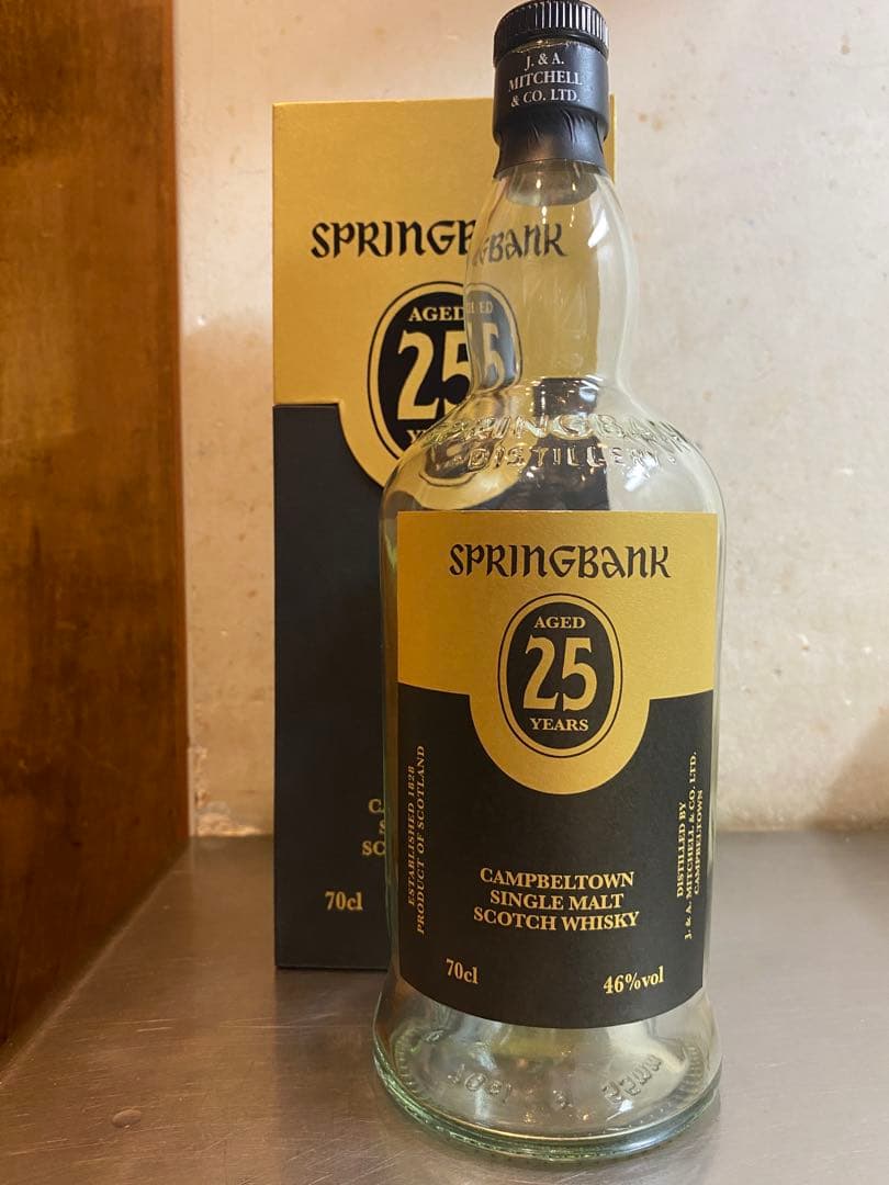 SPRINGBANK 25 YEARS 70cl 46% vol 空瓶＆空箱