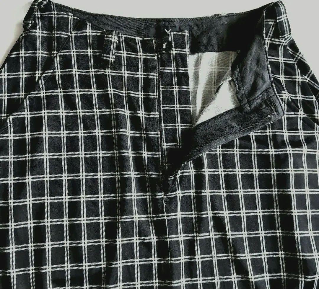 Y's 80sヴィンテージ　チェック柄ジャージー サルエルパンツ 美品