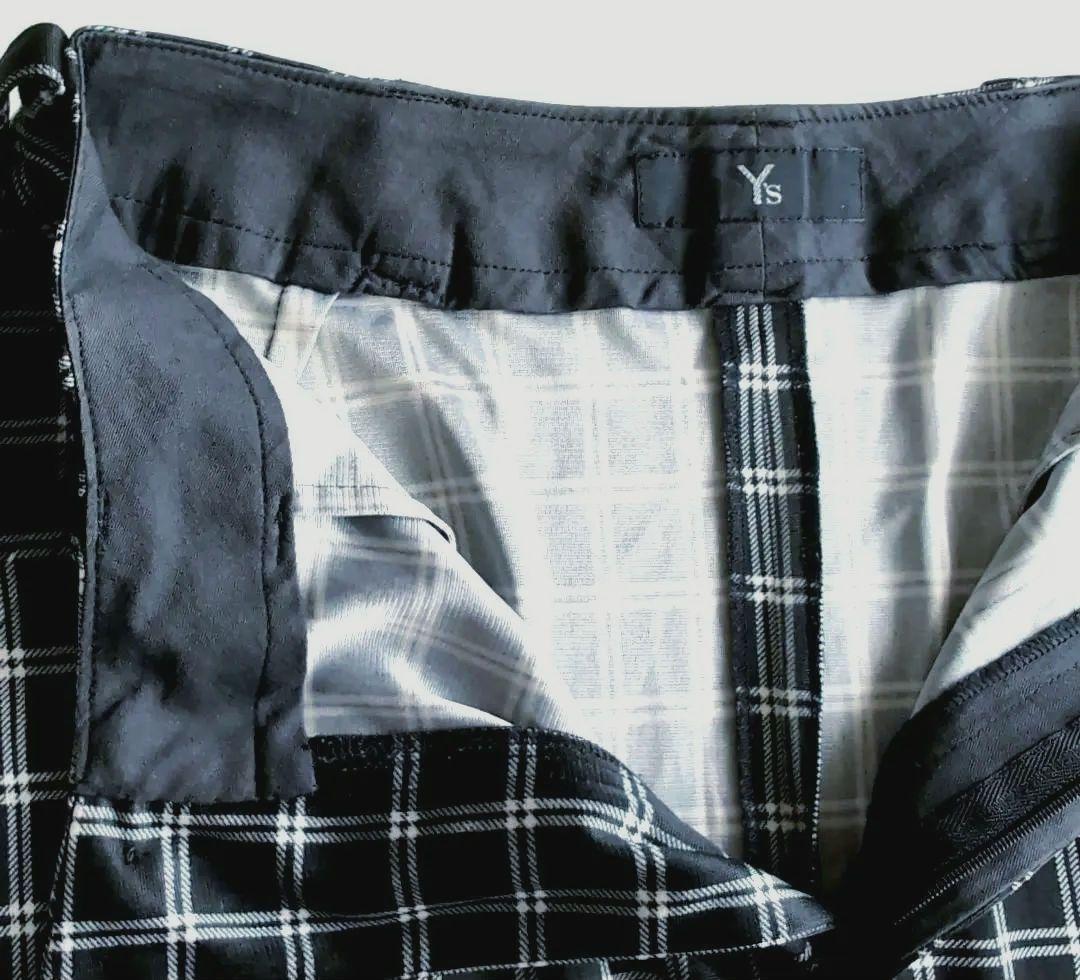 Y's 80sヴィンテージ　チェック柄ジャージー サルエルパンツ 美品