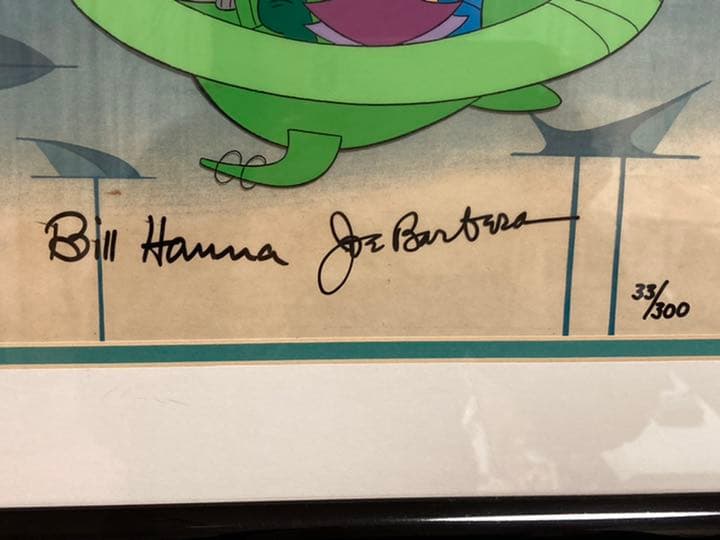 宇宙家族ジェットソン 作者2人サイン入りセル画