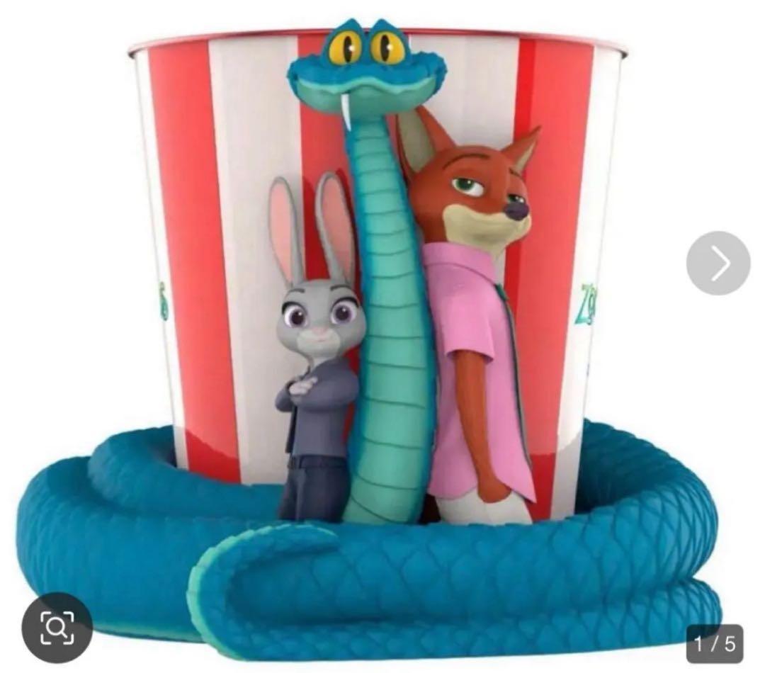 ズートピア2 ジュディ ニック モニタートップ フィギュア ポップコーンバケツ