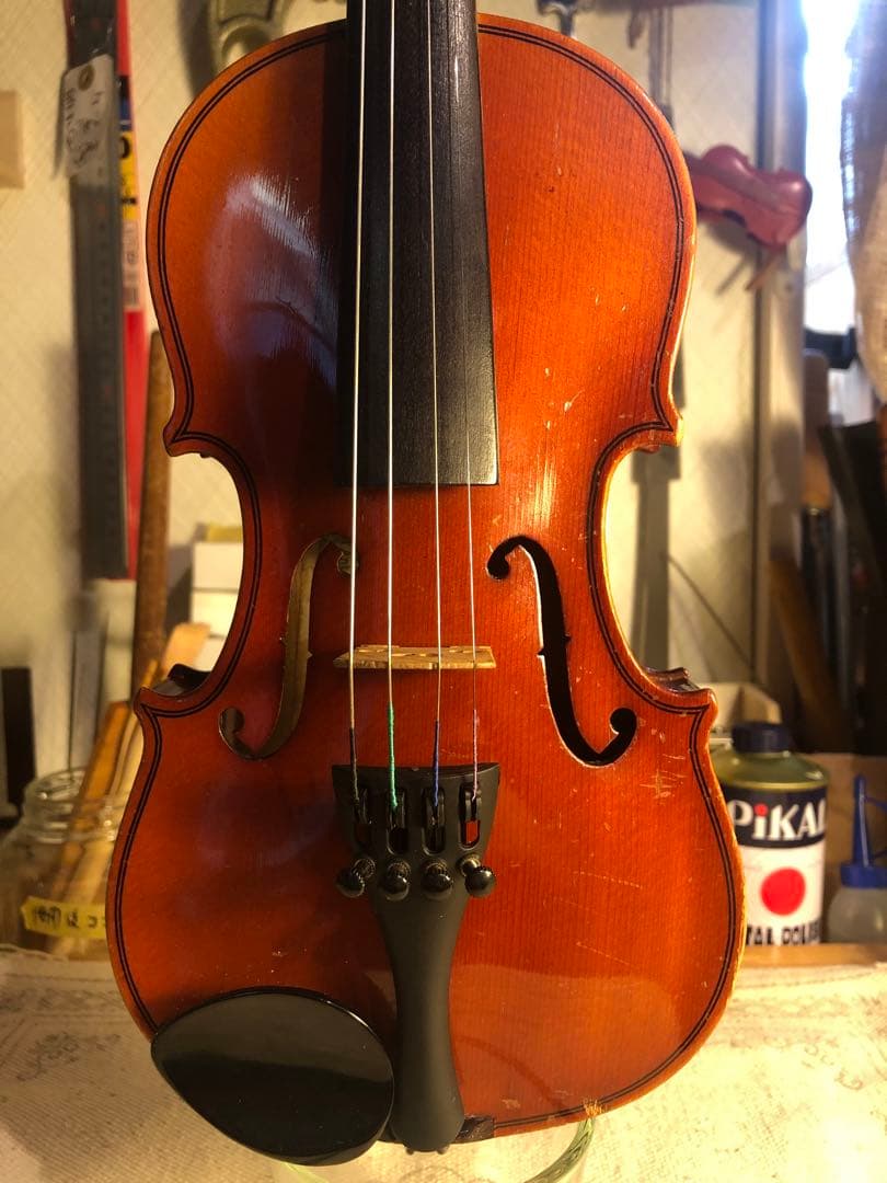 【駒&魂柱調整済】Suzuki分数バイオリンNo200 1/10 1981