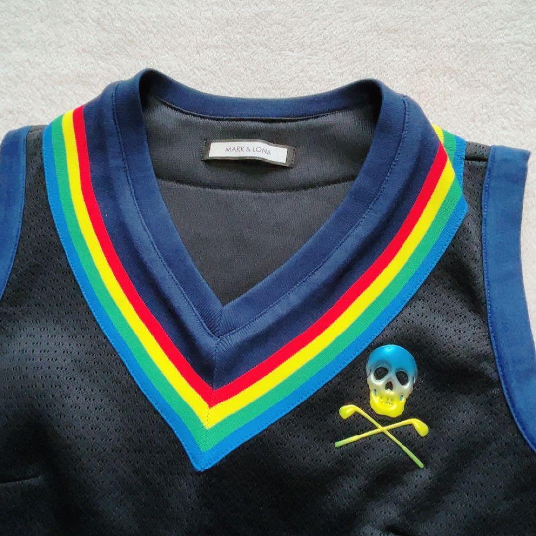 極美品　近年 マークアンドロナ セットアップ　レインボー　ベスト　スカート