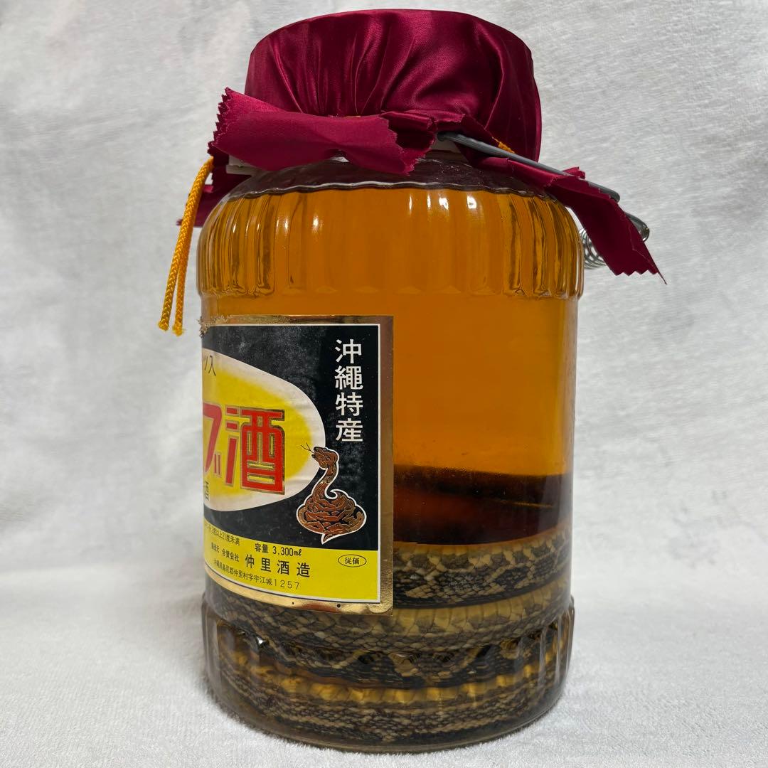 未開封】 40年前 沖縄特産 ハニーハブ酒 ハブ入り 3,300ml 古酒 - メルカリ