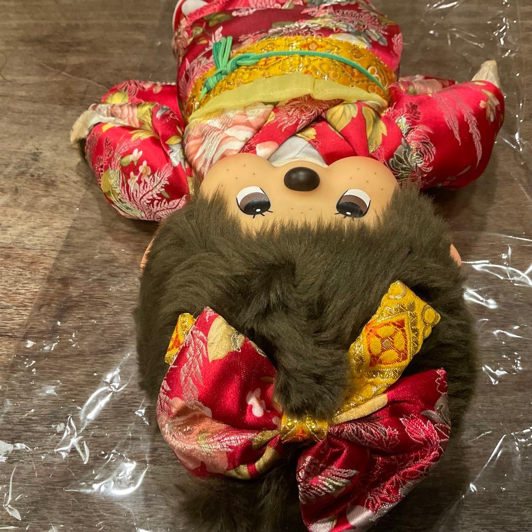 新品 未使用！振袖 モンチッチ Ｌ 女の子 大きい ぬいぐるみ 人形 セキグチ