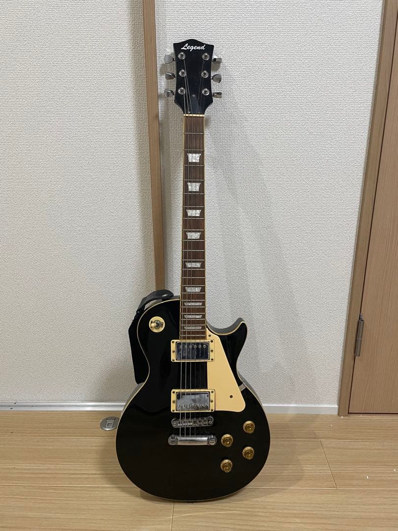 Legend ブラック エレキギター レスポール ストラップ付き Legend ブラック エレキギター レスポール ストラップ付き Legend