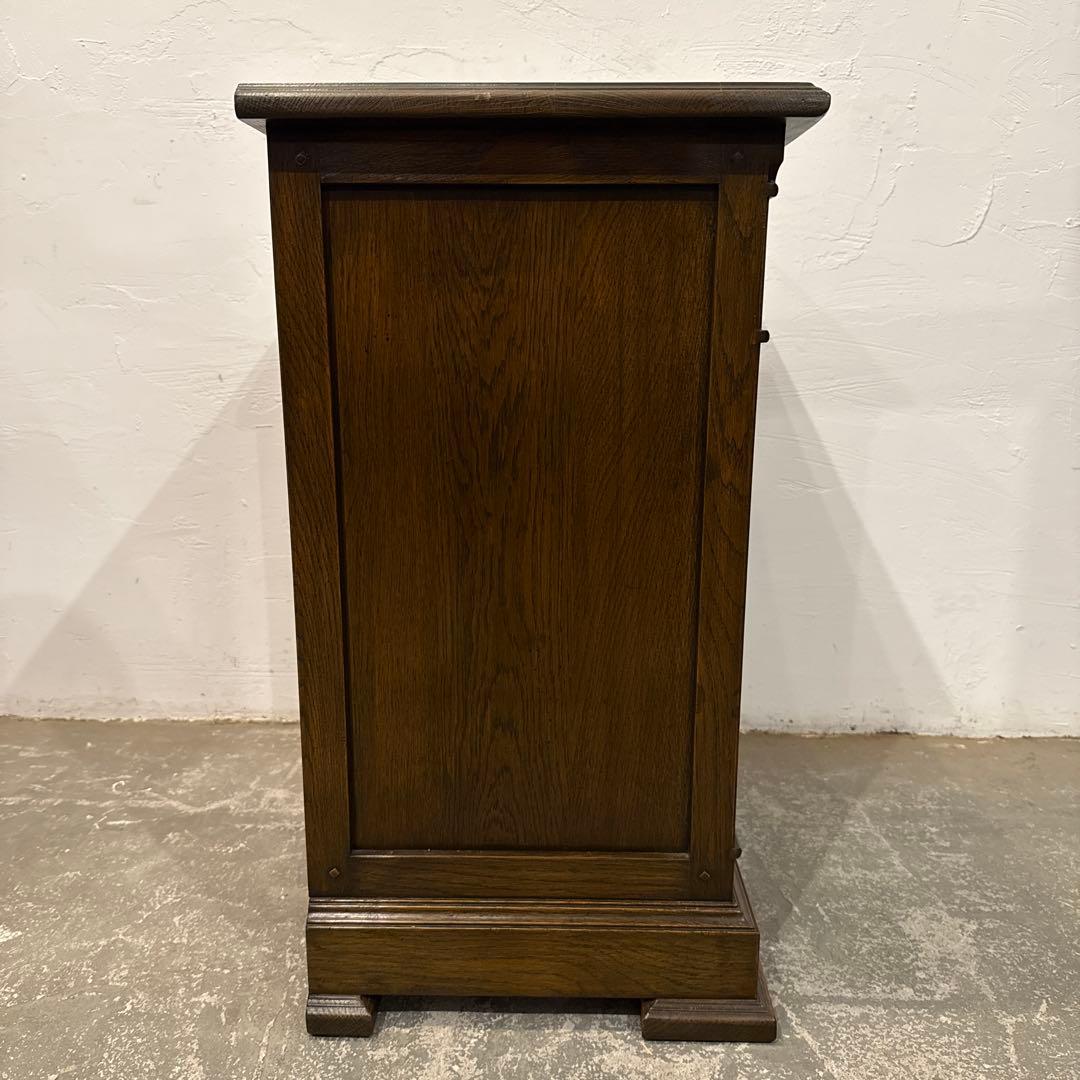 ヴィンテージ 木製サイドテーブル 3段引き出し付き