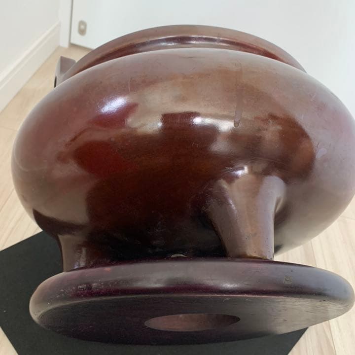 品格のある 喜龍堂造 㐂龍堂 紫銅 宣徳瓶掛 火鉢 金