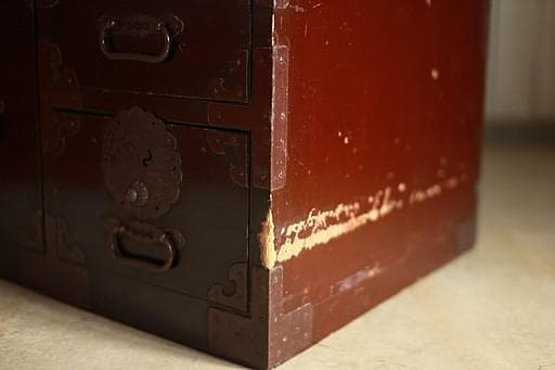 丸金具 庄内箪笥 抽斗4杯 ジャンク