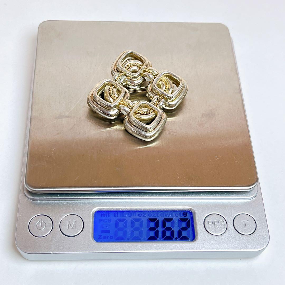 希少 ティファニー ヴィンテージ コンビ ブローチ 925 750