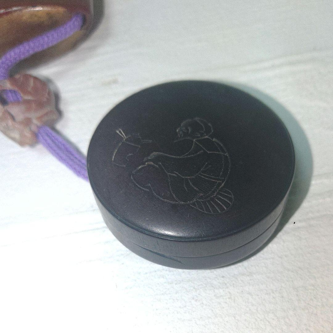 RITAO CHAN　印籠　根付　饅頭根付　富士　漆芸　蒔絵　木製　ミ10