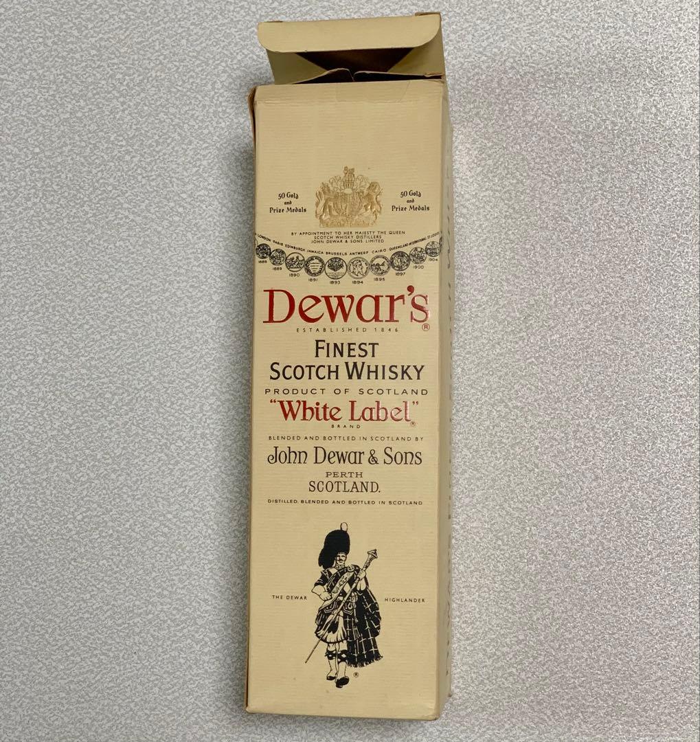 ☆未開栓 デュワーズ ホワイトラベル ウイスキー 旧ボトル 黒紋章 白