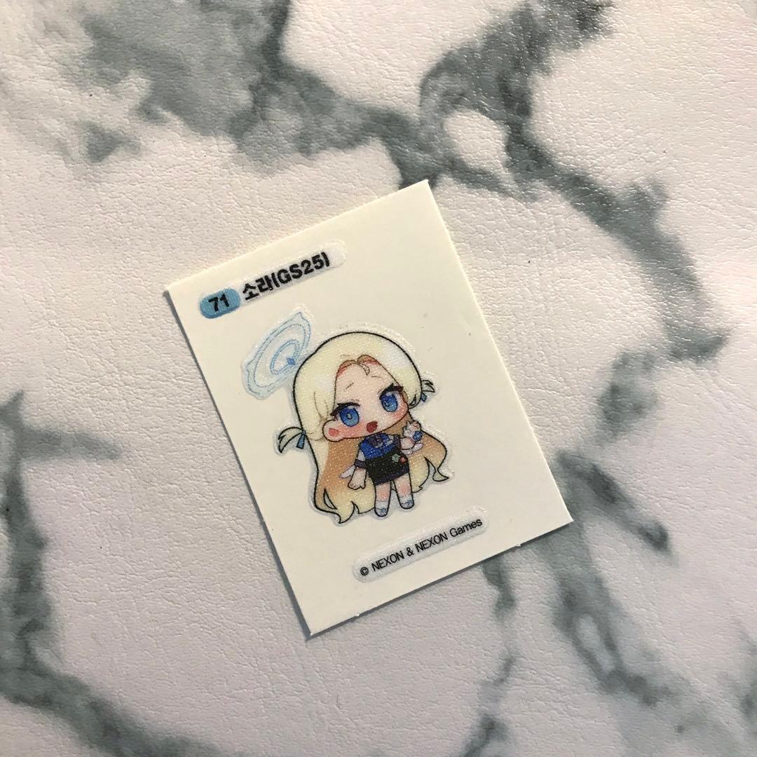 ブルーアーカイブ ブルアカ 韓国 GS25コラボ パン ステッカー ソラ