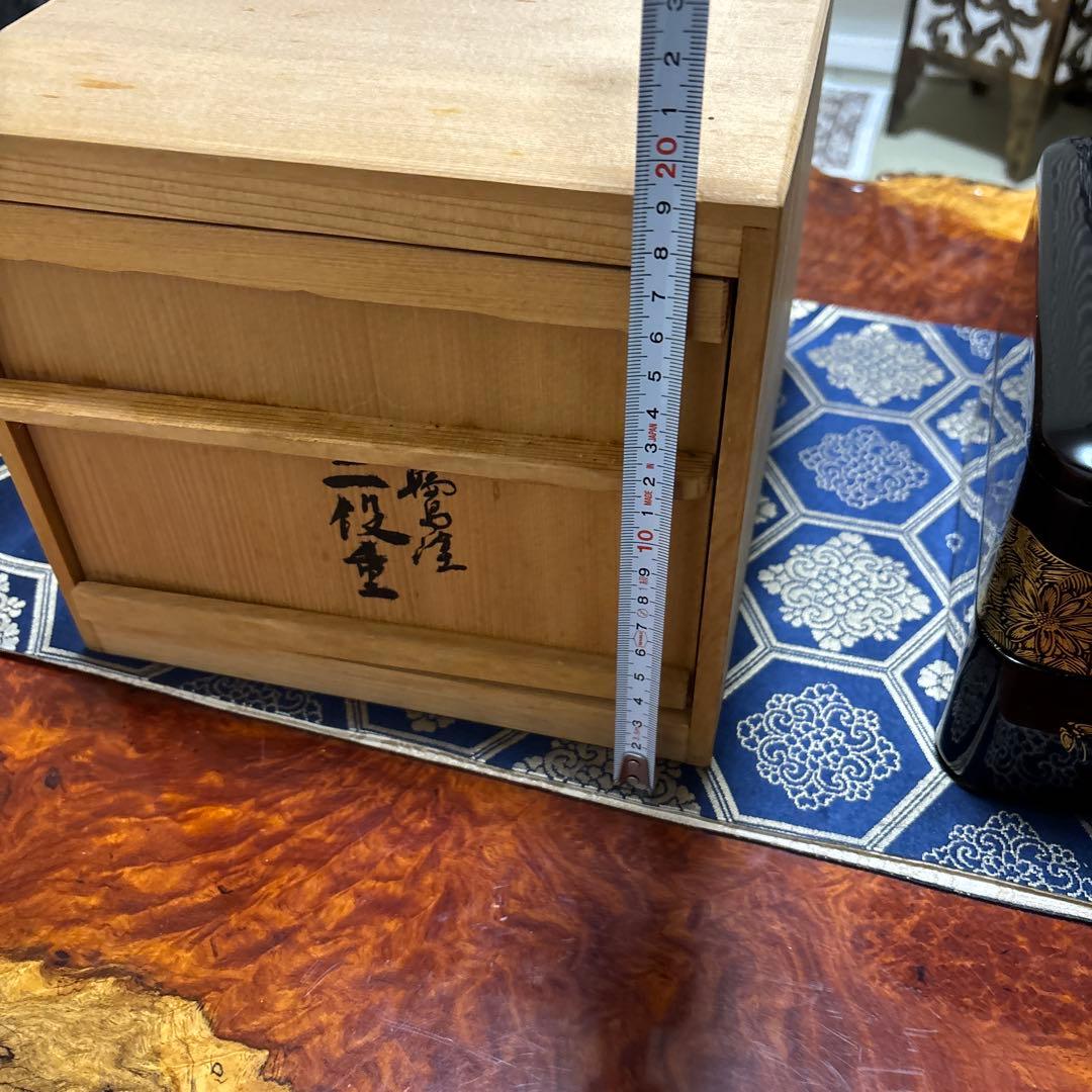 二役堂製 金箔装飾 重箱