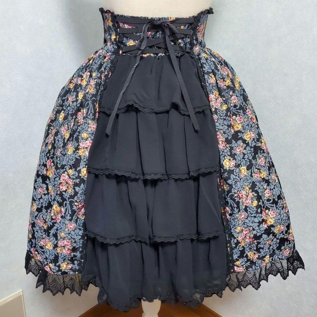 BABY, Rose Boudoirスカート 黒