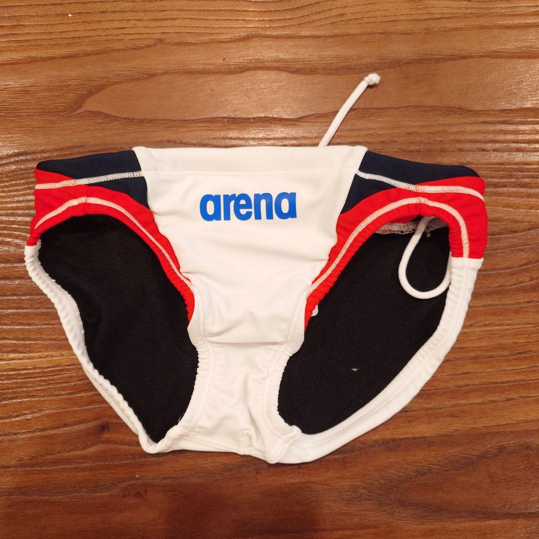 arena 競泳水着 ホワイト/レッド/ブルー 競パン L arena(アリーナ