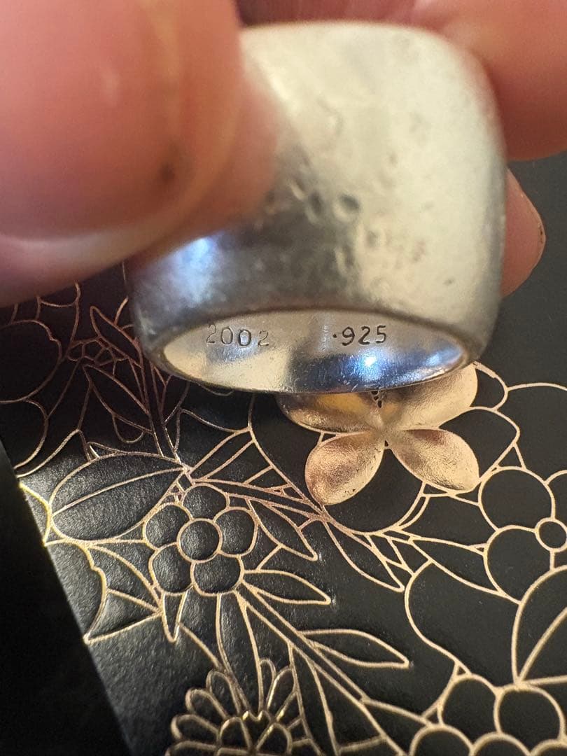 シルバー クラシックオーバルクロス　リング