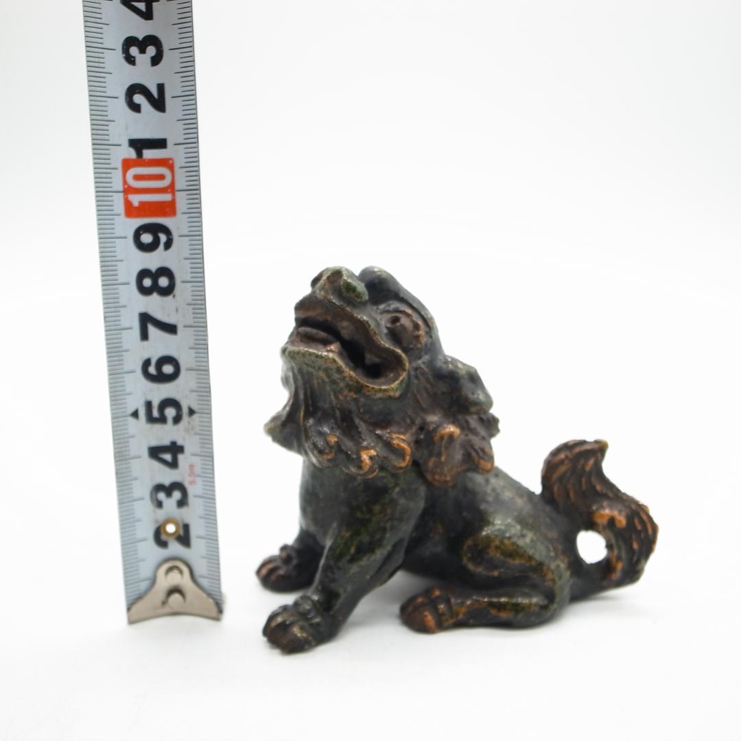 源内焼獅子香炉銘鳩渓