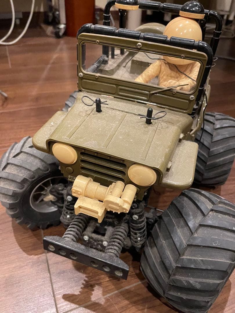 タミヤ？オフロードラジコンカー トリガー式リモコン付き　動作未確認