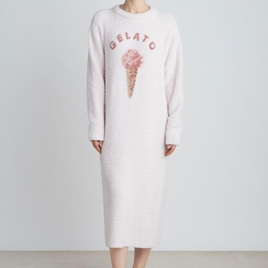 な*の様 ジェラートピケ ベビモコアイスジャガードドレスピンク