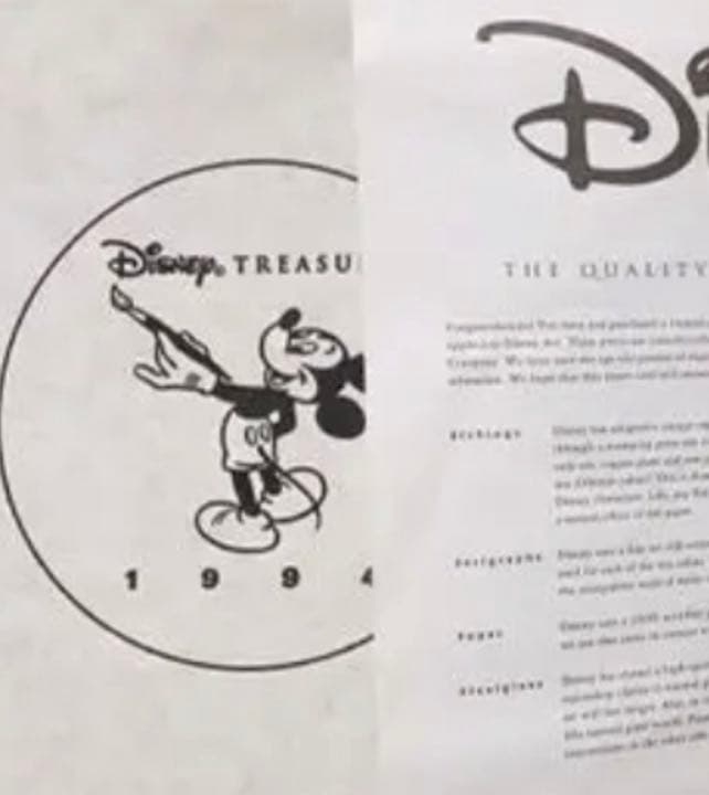 希少 ☆ディズニートレジャーズ☆ミッキーアートTREASURES☆セル画