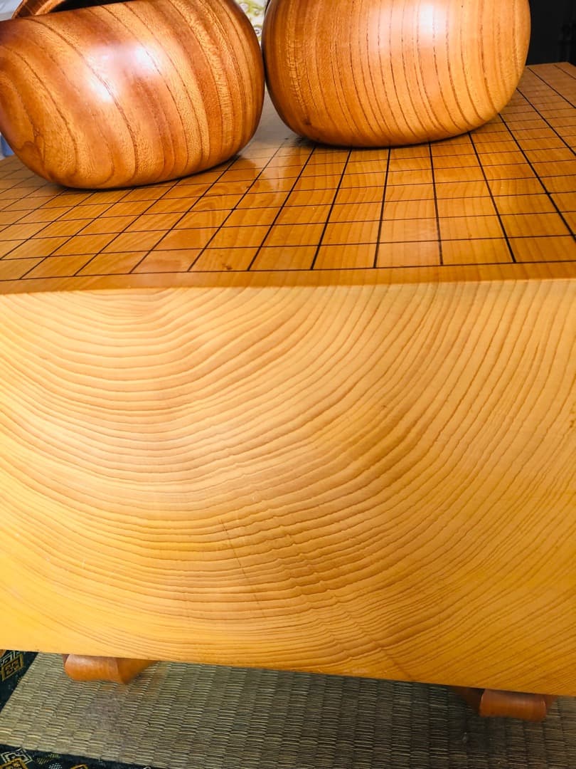 本榧（かや）の碁盤と碁石セット