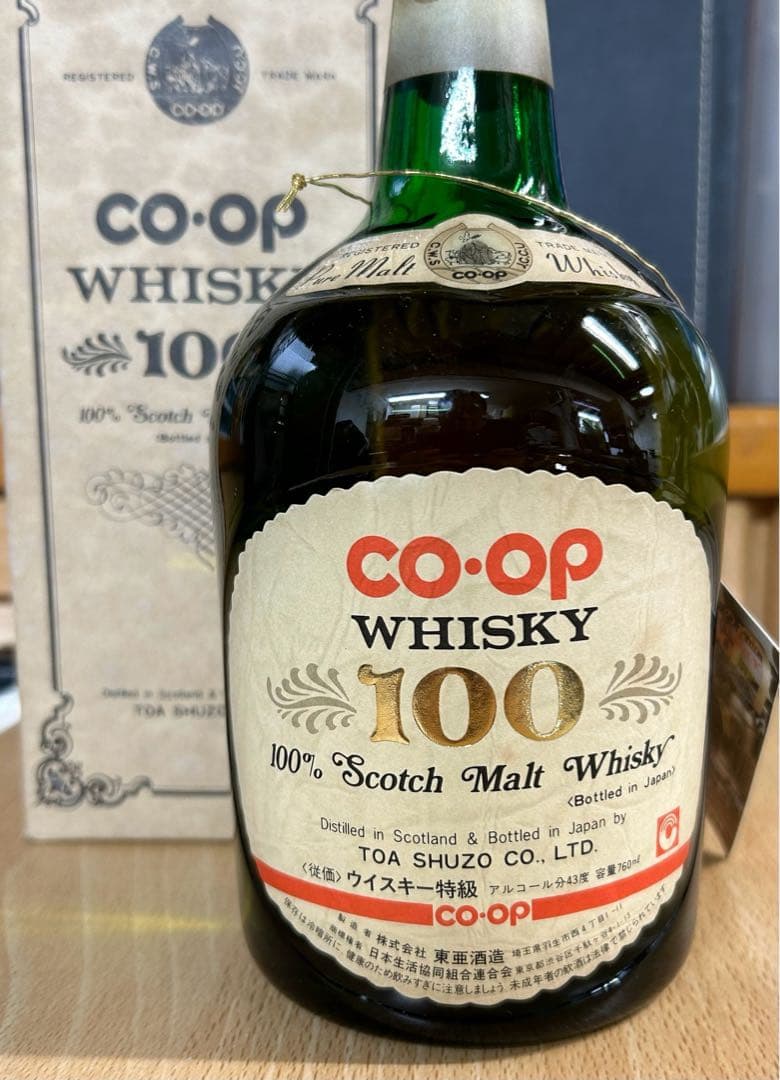 未開栓・箱付】コープ ウイスキー 100 スコッチ モルト ウイスキー