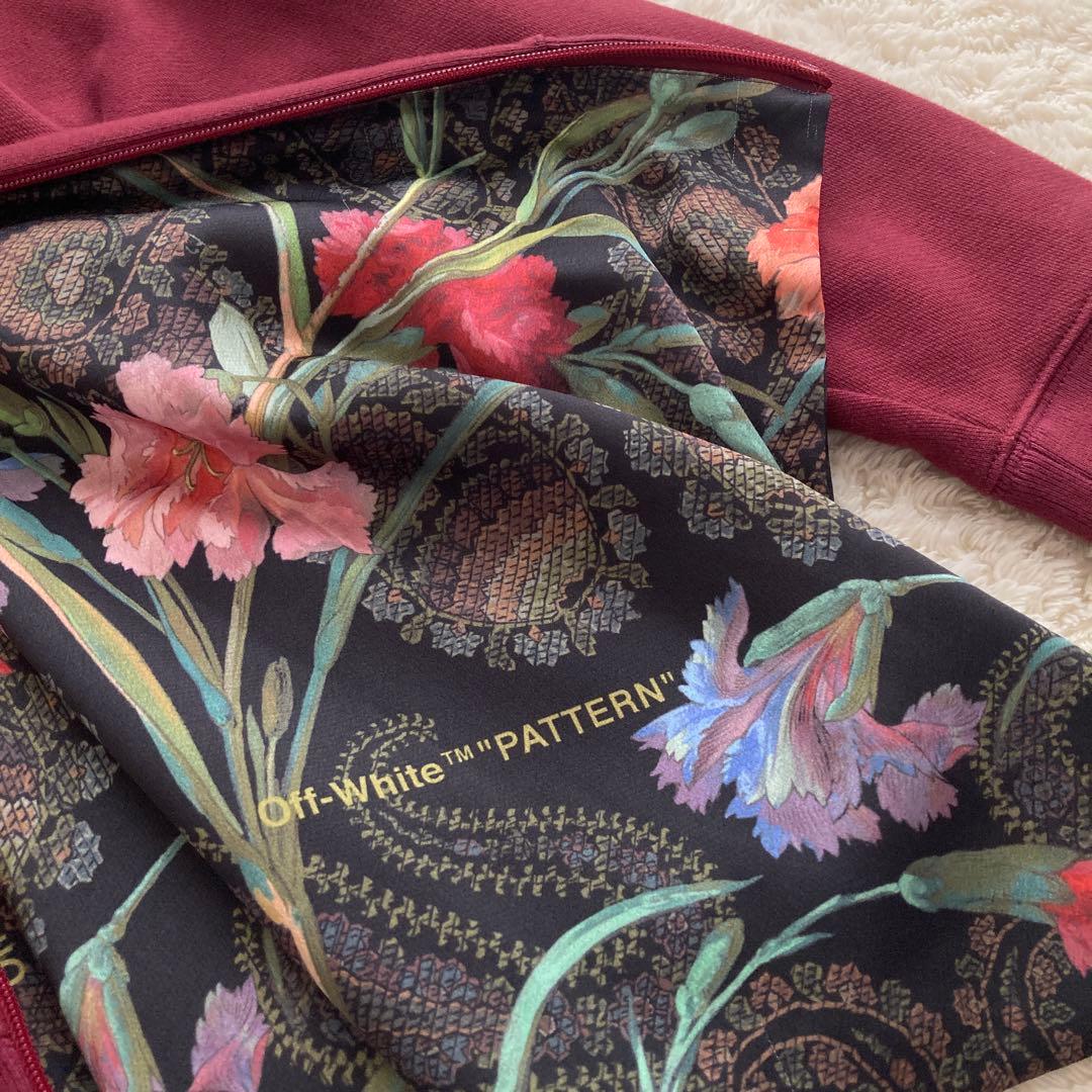 極美品！OFF-WHITE オフホワイト　プルオーバー　パーカー　アシンメトリー