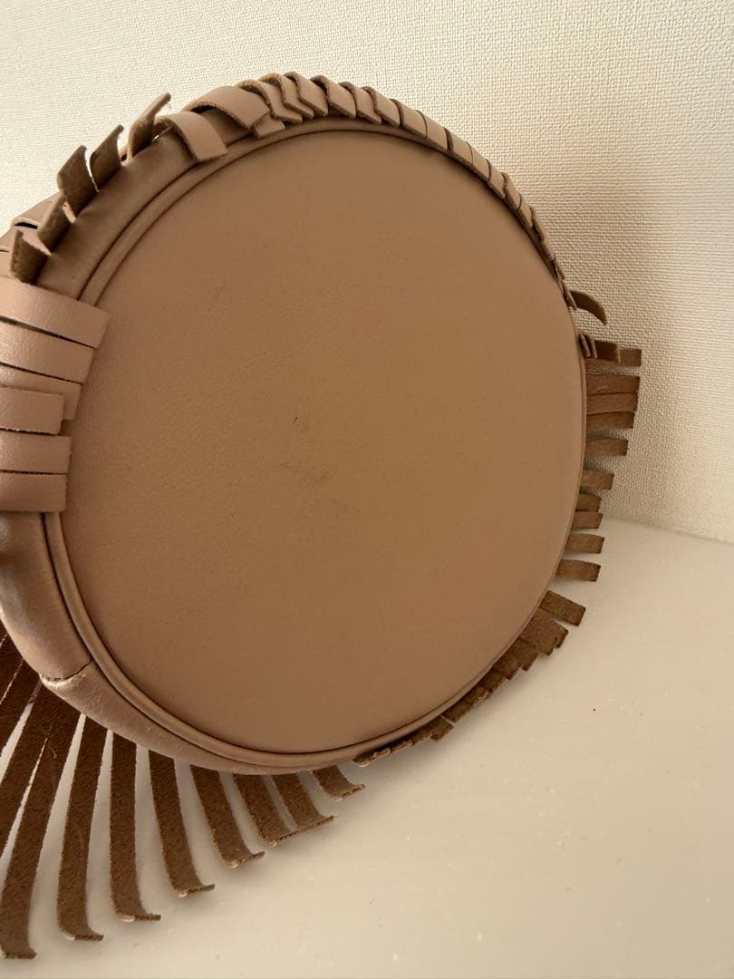 J&M DAVIDSON カーニバル 巾着型 ショルダーバッグ　フリンジ