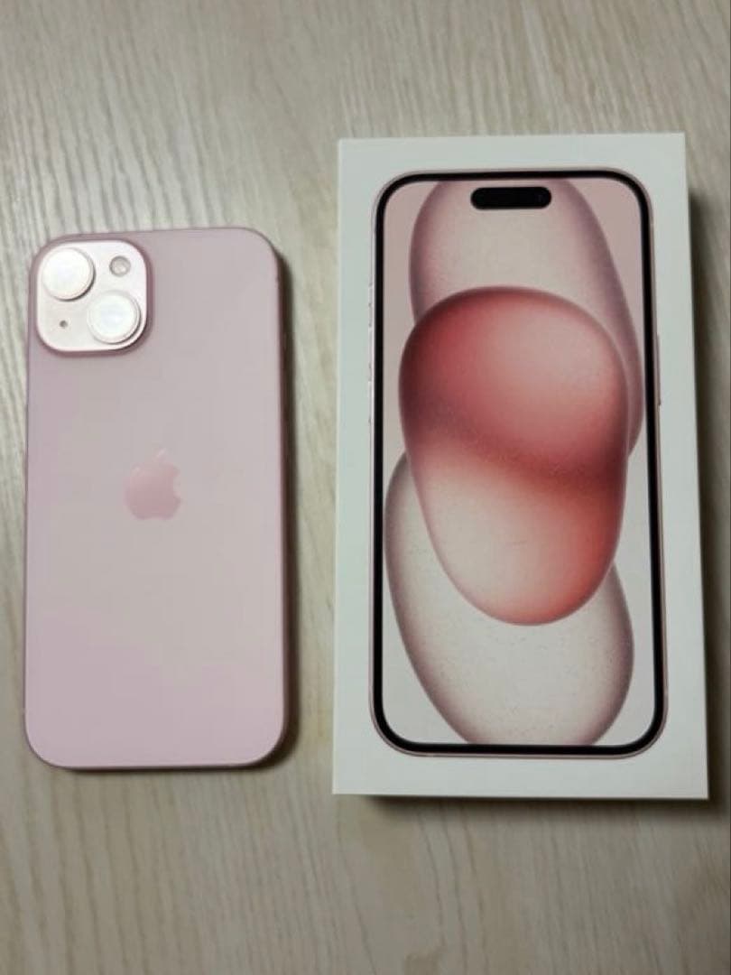 Apple iPhone 15 ピンク 本体と箱
