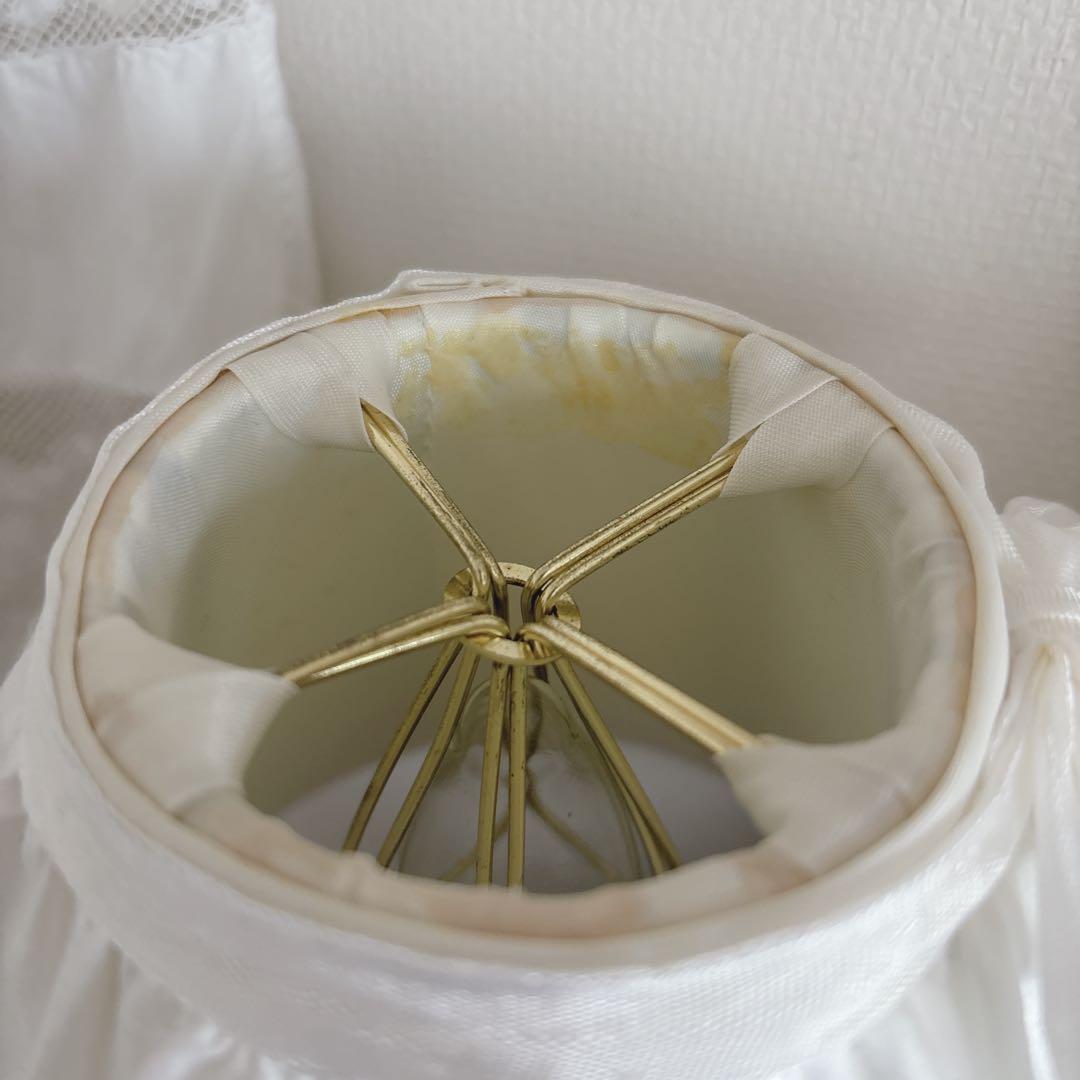 ランプシェード 2点セット フリルカバー フランスアンティーク レース