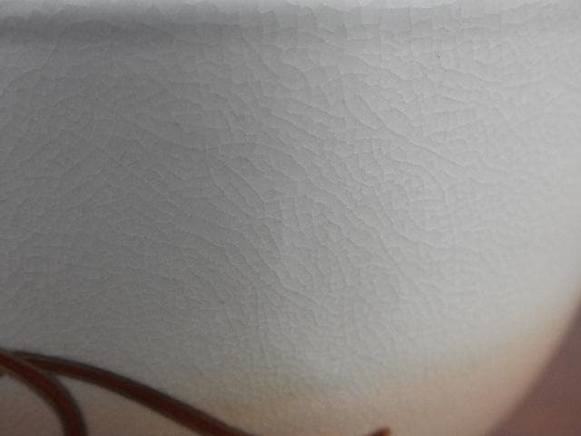 紫雲造　平安　仁清写　糸巻草花茶碗　共箱有　M925