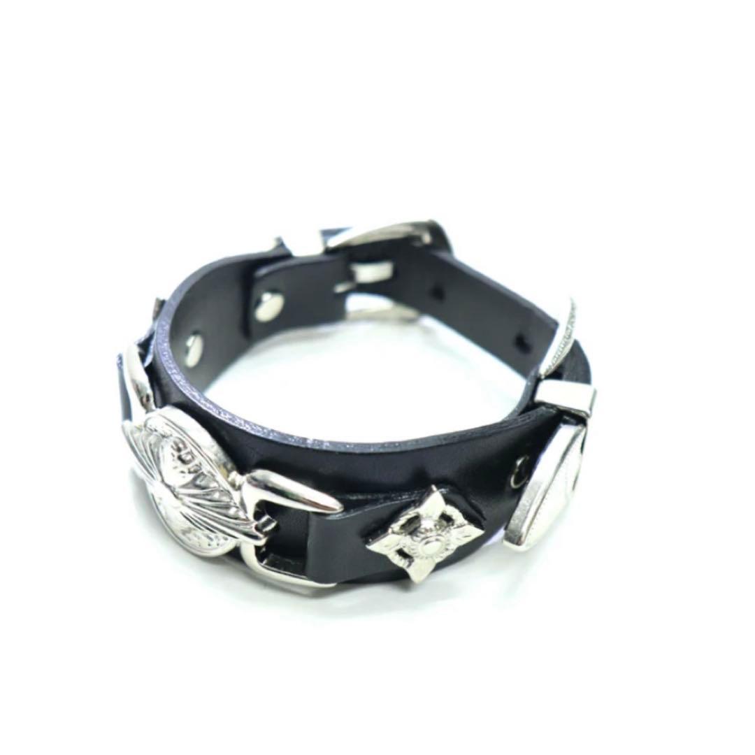 アクセサリー TOGA too Double buckle leather bangle