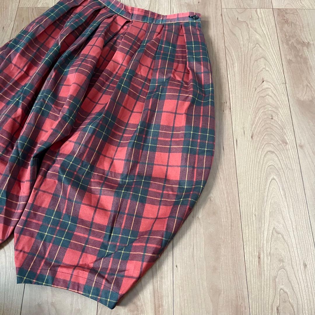 COMME des GARCONS コムコム タータンチェックバルーンパンツ