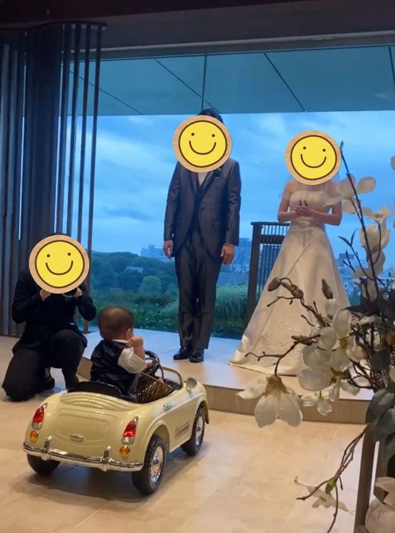 TKG様 リングボーイ/リングガール 子供用電動カー クリーム色