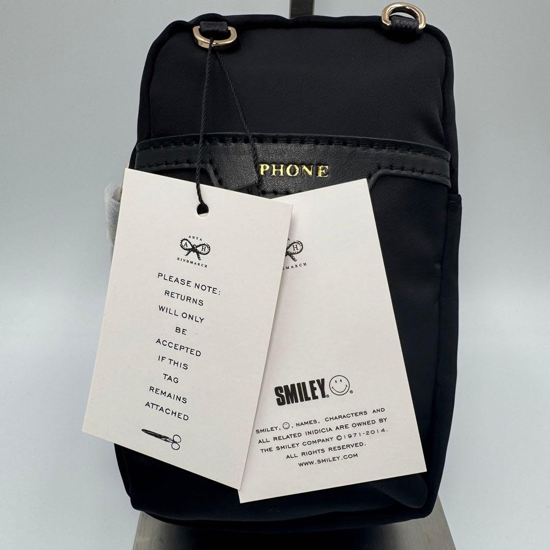 アニヤハインドマーチ ブラック ナイロン ESSENTIALS ショルダーバック