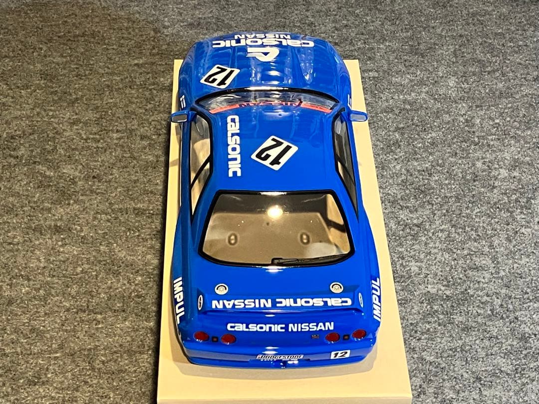 タミヤ ラジコン 日産スカイラインGT-R 塗装済 スペアボディ R32 ブルー