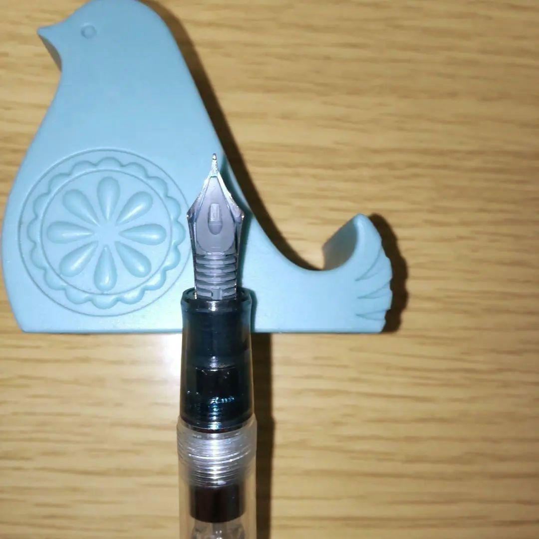 PILOT パイロット 万年筆 カスタム74 F 細字 透明軸 ノンカラー