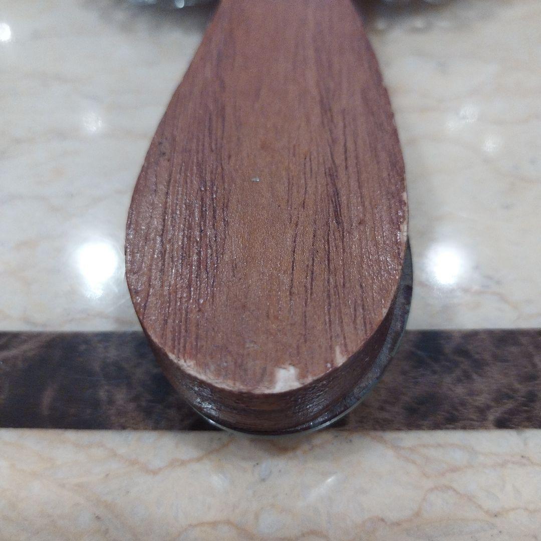 【アンティーク手鏡】イタリア製ベネチアングラス　ピンクのお花装飾