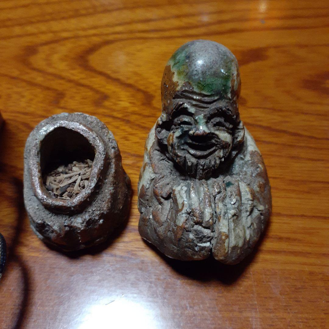 香合寿老正木焼福禄寿茶道具正木惣三郎宗三郎伊織香炉尾張