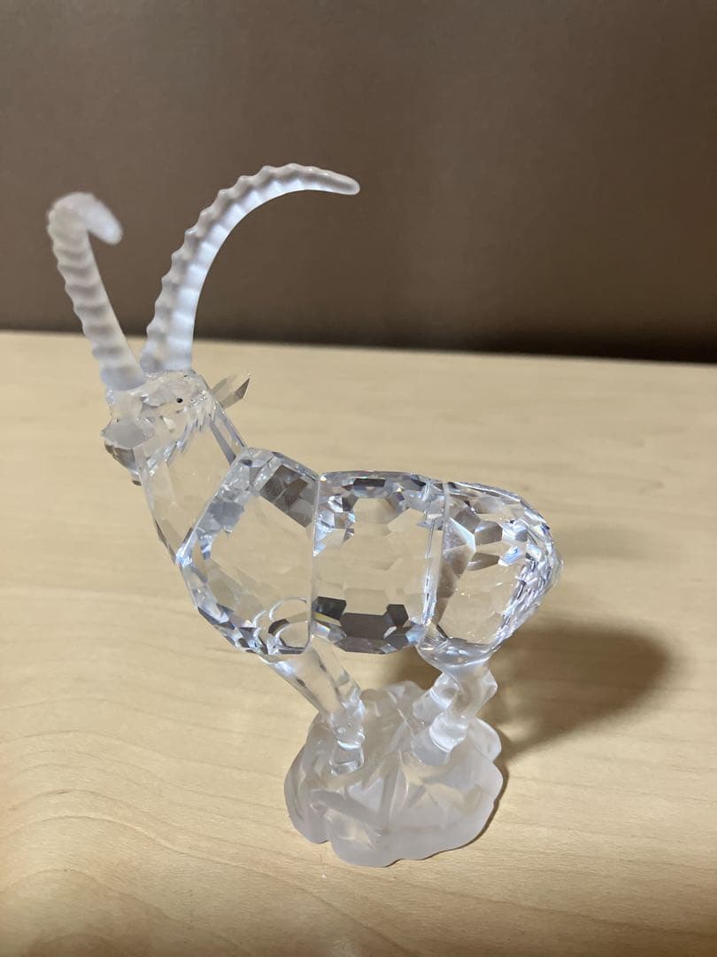 廃盤品！スワロフスキー フィギュリン 山やぎ ヤギ 動物 置物